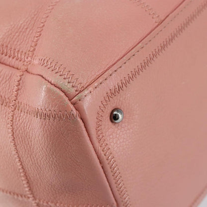 Chanel Chocolate Bar CC Bowler Bag Caviar skin, PINK, LEATHER, Handbag