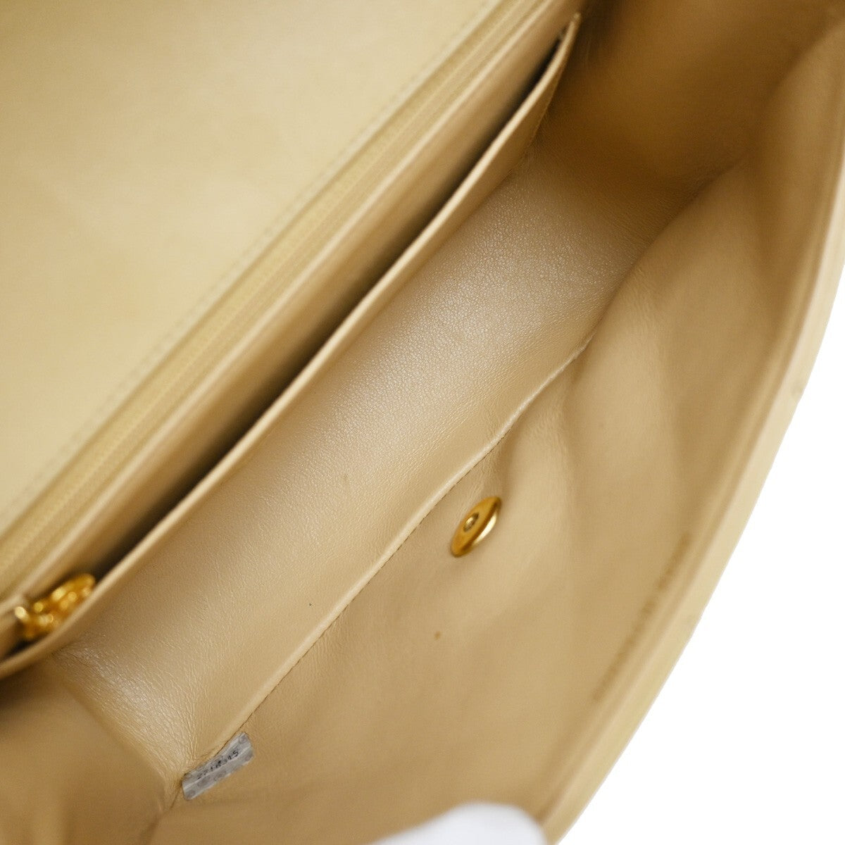 Chanel Vintage Diana Flap Bag Quilted Lambskin, BEIGE, LEATHER, Shoulder bag