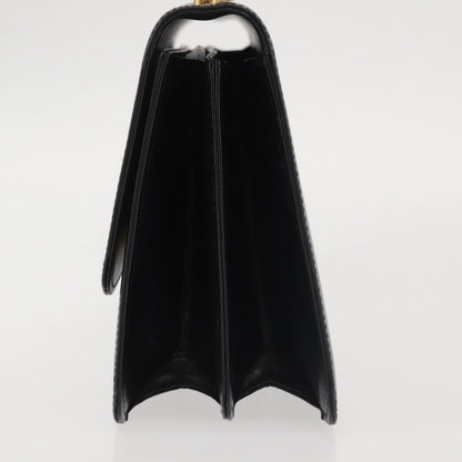 Gucci 1973 Flap Top Handle Bag Leather, BLACK, LEATHER, Handbag