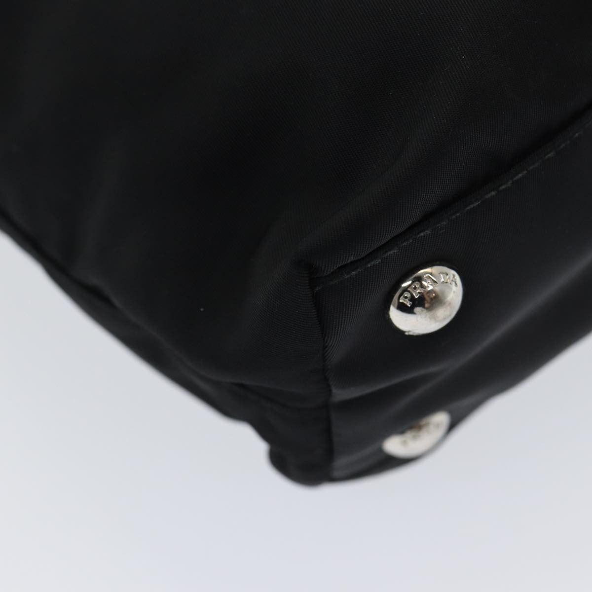 Prada Convertible Zip Tote Tessuto with Leather, BLACK, NYLON, Tote bag