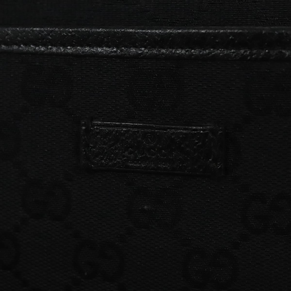 Gucci Vintage Flat Messenger Bag GG Canvas, BLACK, CANVAS, Shoulder bag