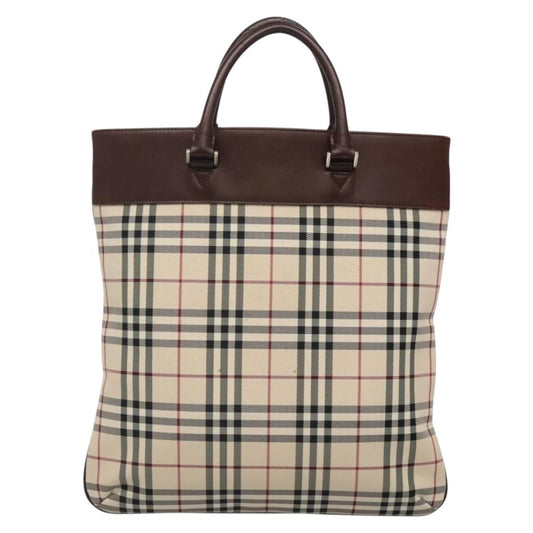 Burberry Nova Check Tote Nylon, BEIGE, NYLON, Tote bag