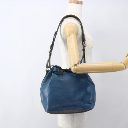 Louis Vuitton Bicolor Petit Noe Handbag Epi Leather, BLUE, LEATHER, Shoulder bag