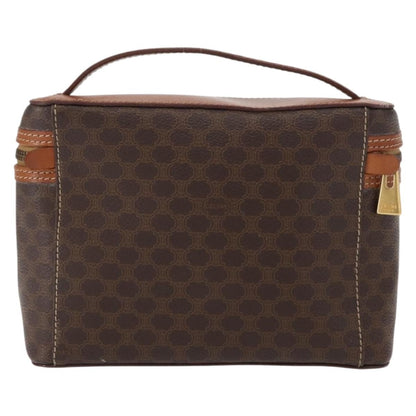 Celine Macadam Vanity Bag Canvas, BROWN, CANVAS, Handbag