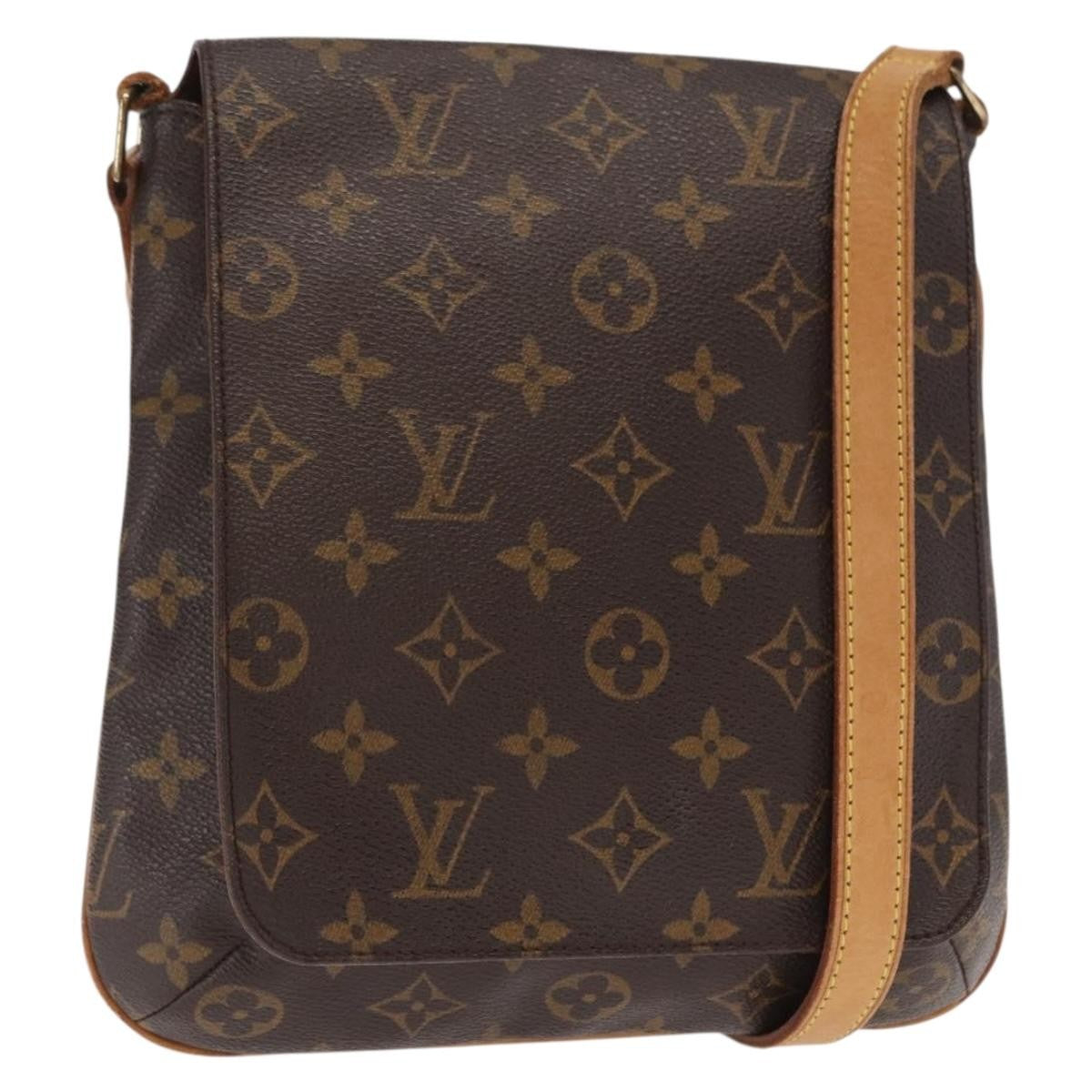 Louis Vuitton Musette Salsa Handbag Monogram Canvas, BROWN, CANVAS, Shoulder bag