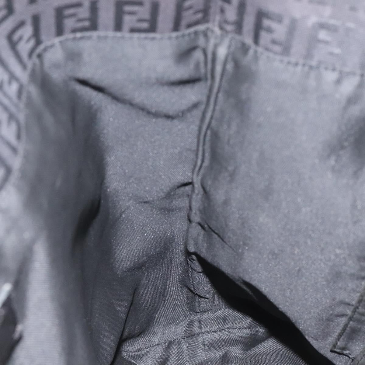 Fendi Zucchino Canvas, BLACK, CANVAS, Tote bag