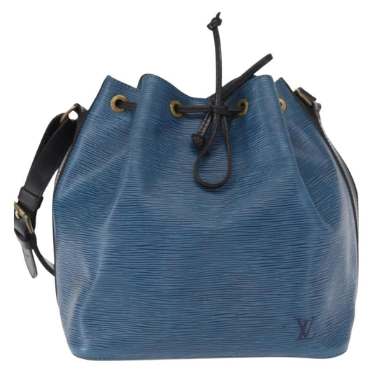 Louis Vuitton Petit Noe Handbag Epi Leather, BLACK, LEATHER, Shoulder bag