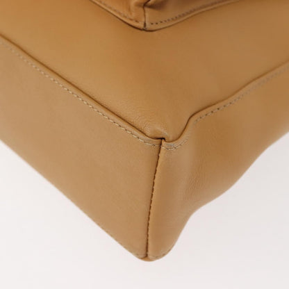 Salvatore Ferragamo Vintage Shoulder Bag Leather, BEIGE, LEATHER, Shoulder bag