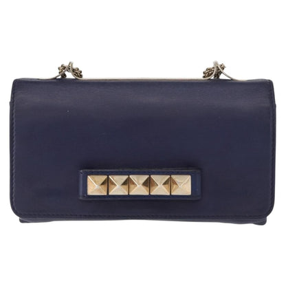 Valentino Garavani Va Va Voom Flap Shoulder Bag Leather, NAVY, LEATHER, Shoulder bag