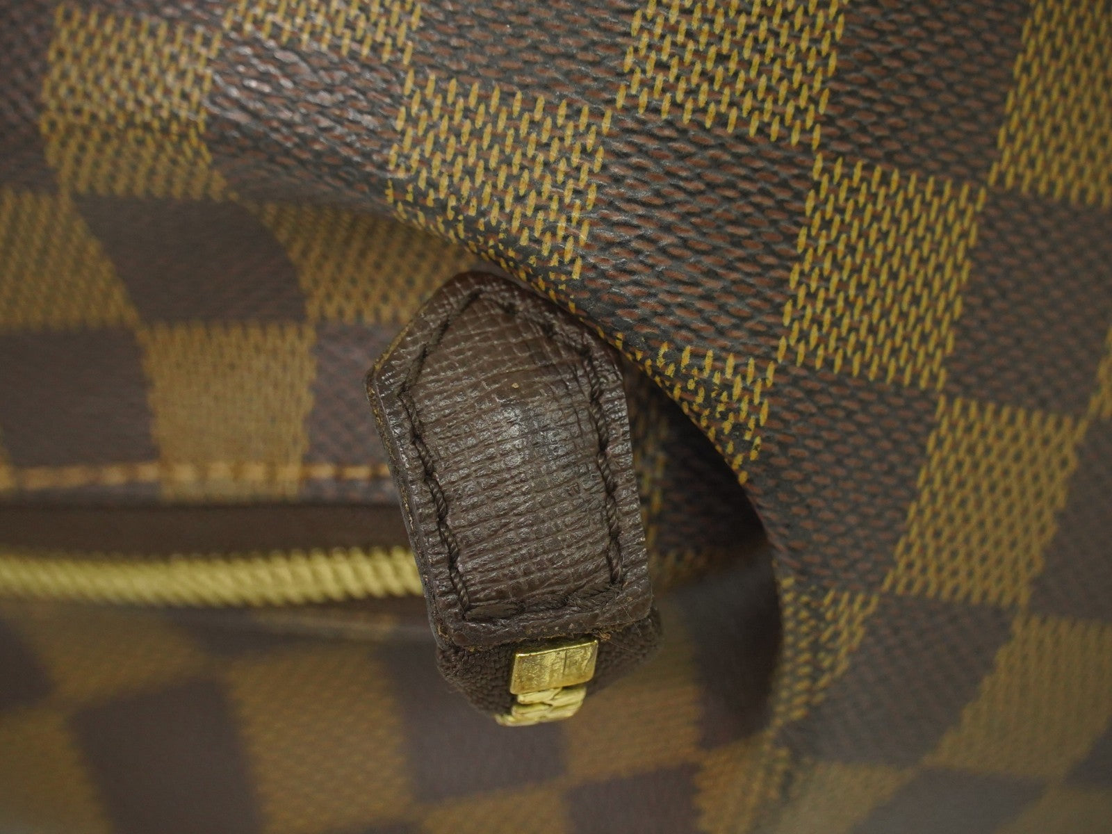 Louis Vuitton Belem Handbag Damier, BROWN, CANVAS, Handbag