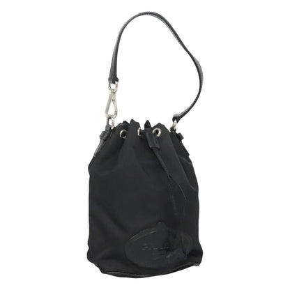 Prada Drawstring Pouch Tessuto, BLACK, NYLON, Clutche & pouche