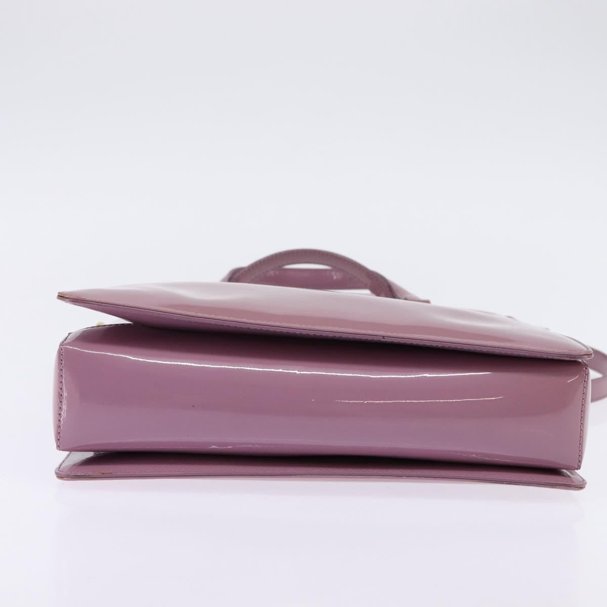 Salvatore Ferragamo Vala Handbag Patent leather, PURPLE, PATENT_LEATHER, Handbag