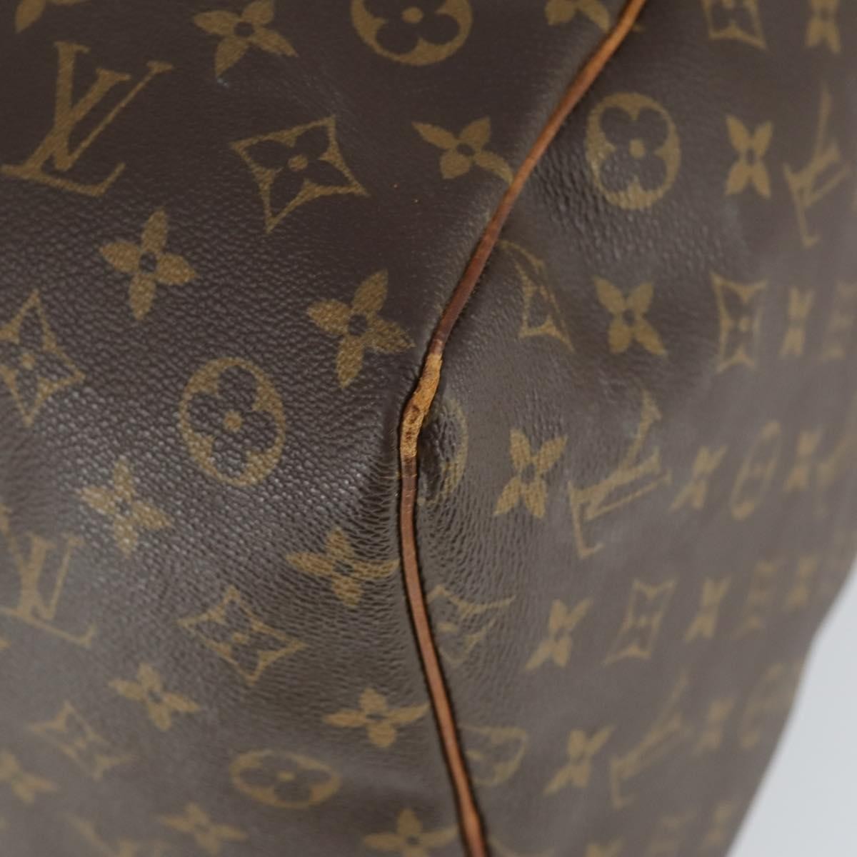Louis Vuitton Keepall Bag Monogram Canvas, BROWN, CANVAS, Travel bag