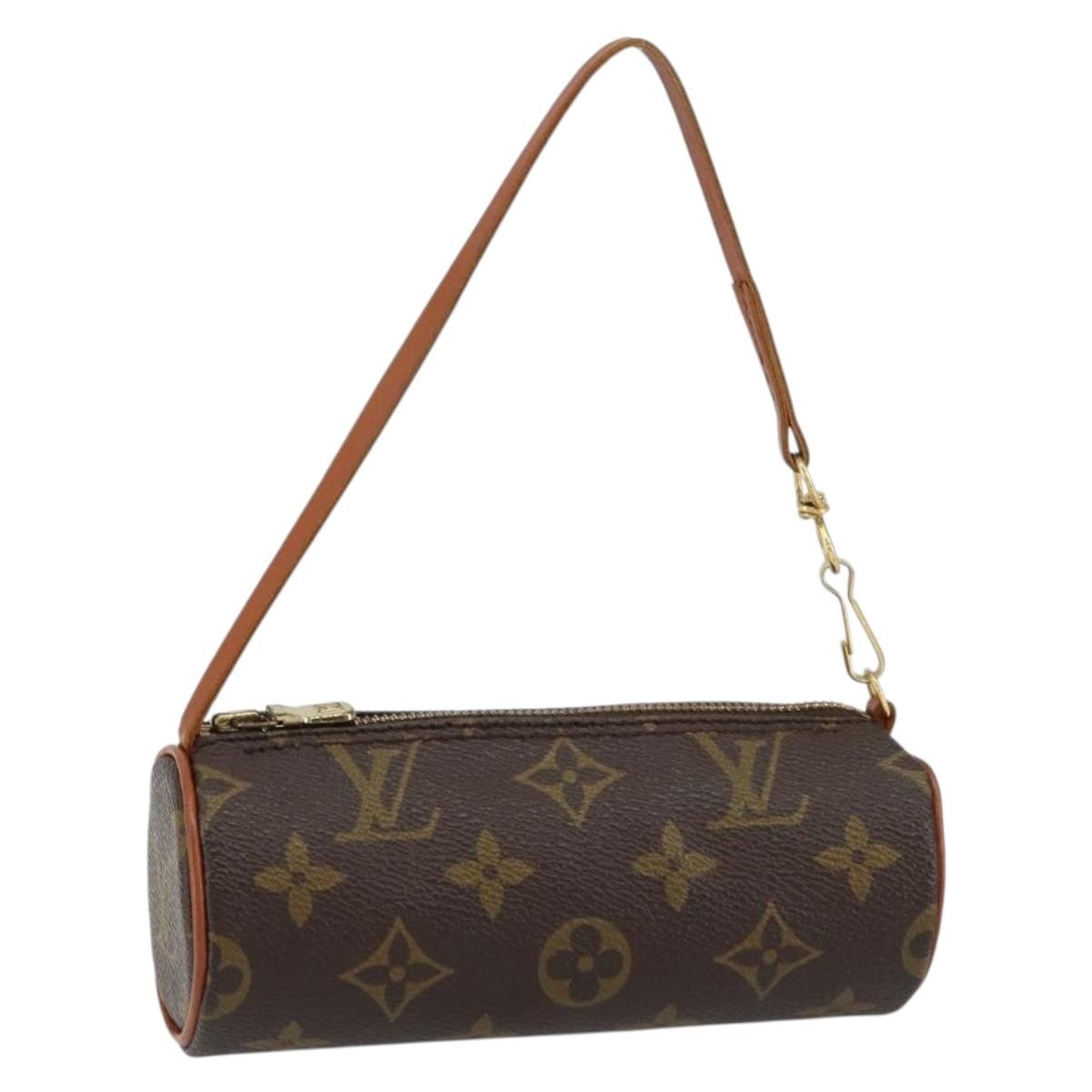 Louis Vuitton Papillon Pochette Monogram Canvas, BROWN, CANVAS, Clutche & pouche