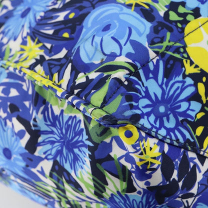 Prada Floreal Tote Printed Tessuto, BLUE, NYLON, Tote bag