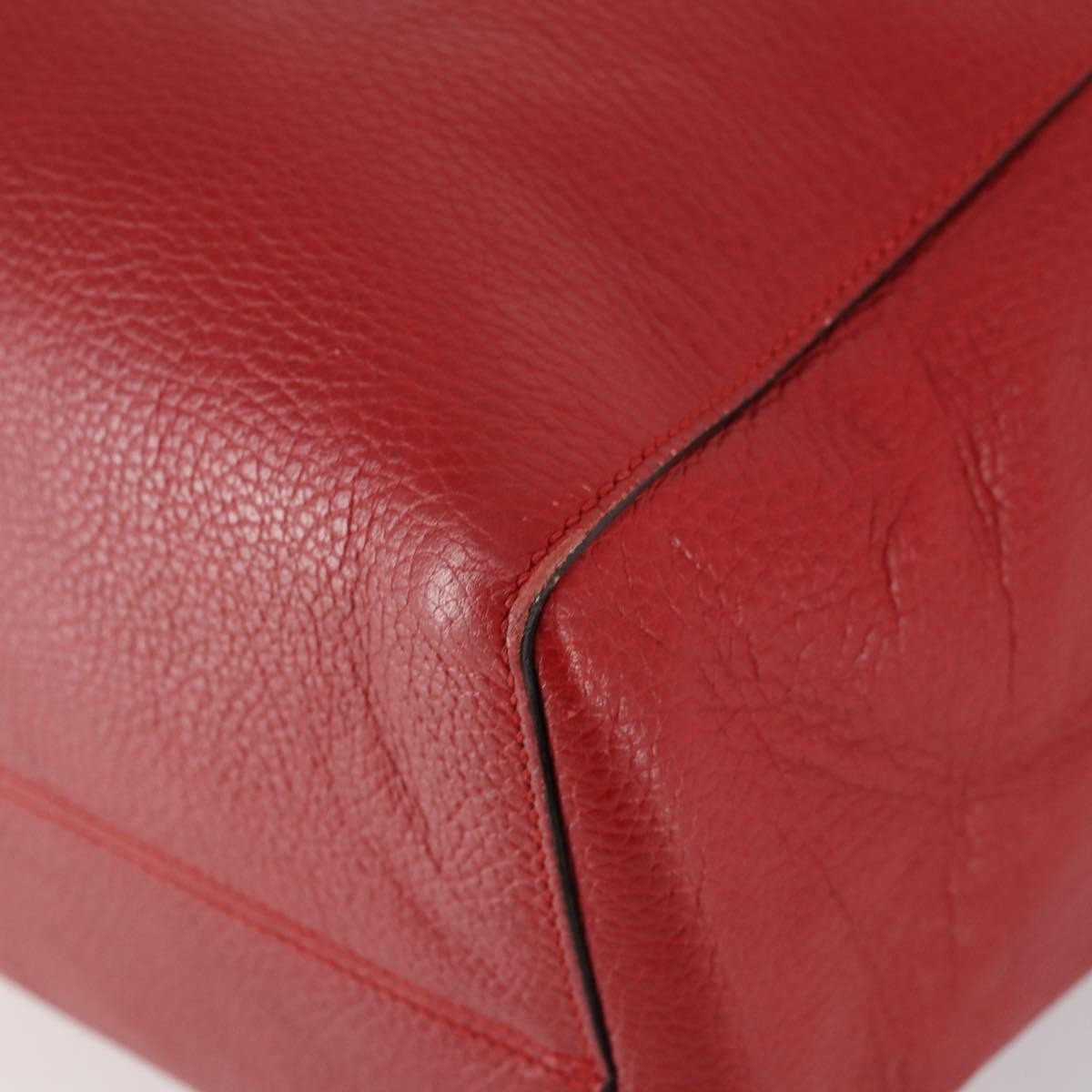 Gucci Swing Tote Leather, RED, LEATHER, Tote bag