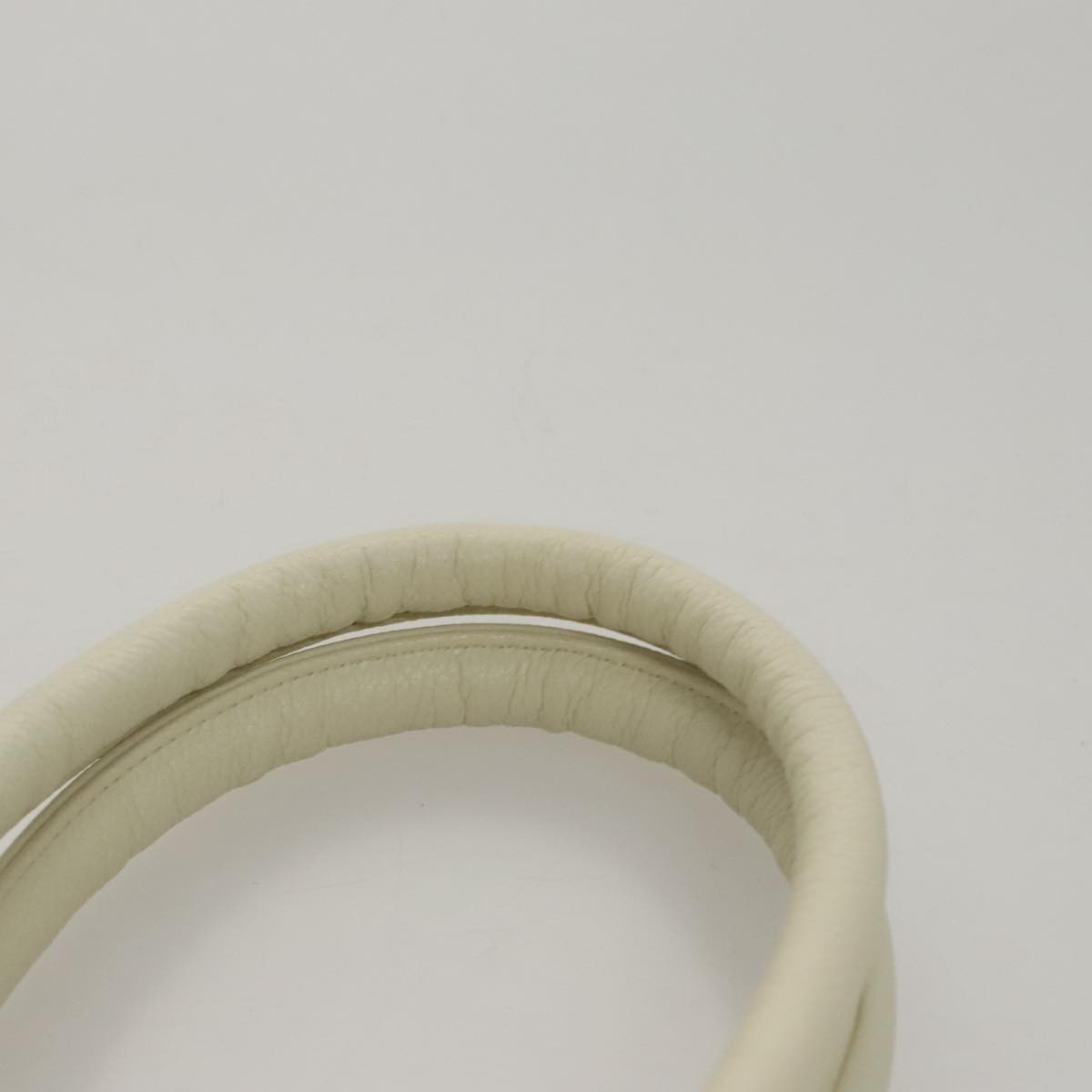 Saint Laurent Vintage Handbag Leather, WHITE, LEATHER, Handbag