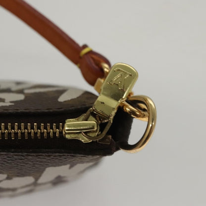 Louis Vuitton Pochette Accessoires Limited Edition Monogram Graffiti, WHITE, CANVAS, Clutche & pouche