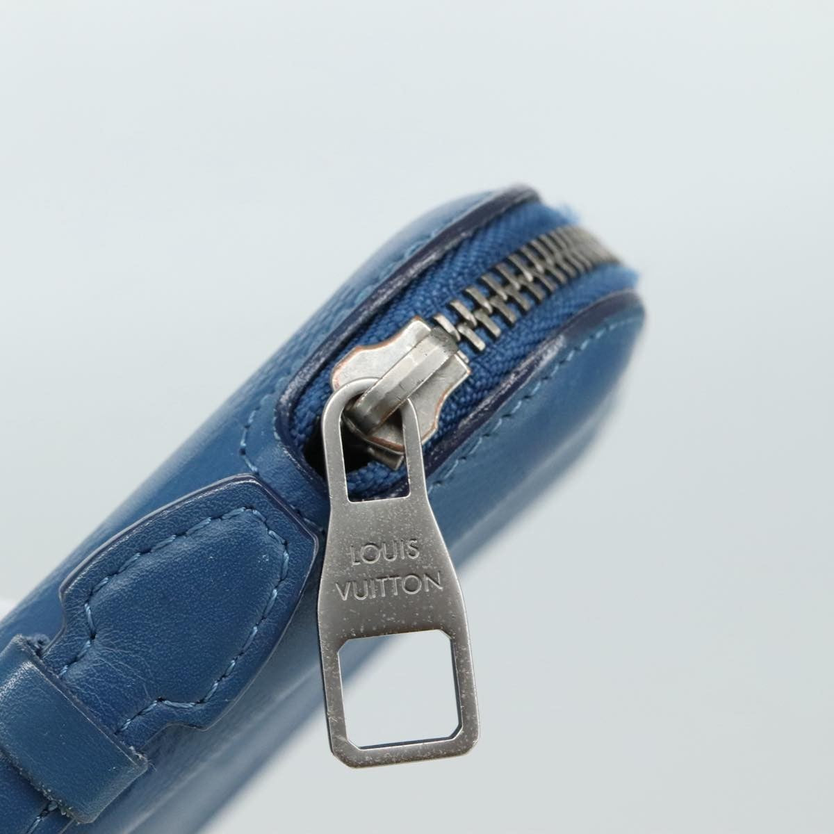 Louis Vuitton Atoll Organizer Wallet Damier Infini Leather, BLUE, LEATHER, Wallets