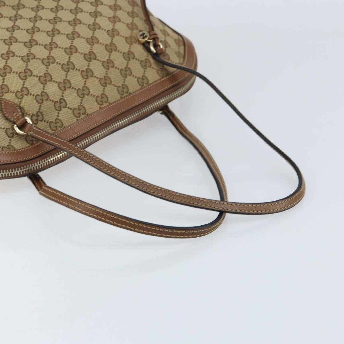 Gucci Bree Dome Tote GG Canvas with Leather, BEIGE, CANVAS, Tote bag
