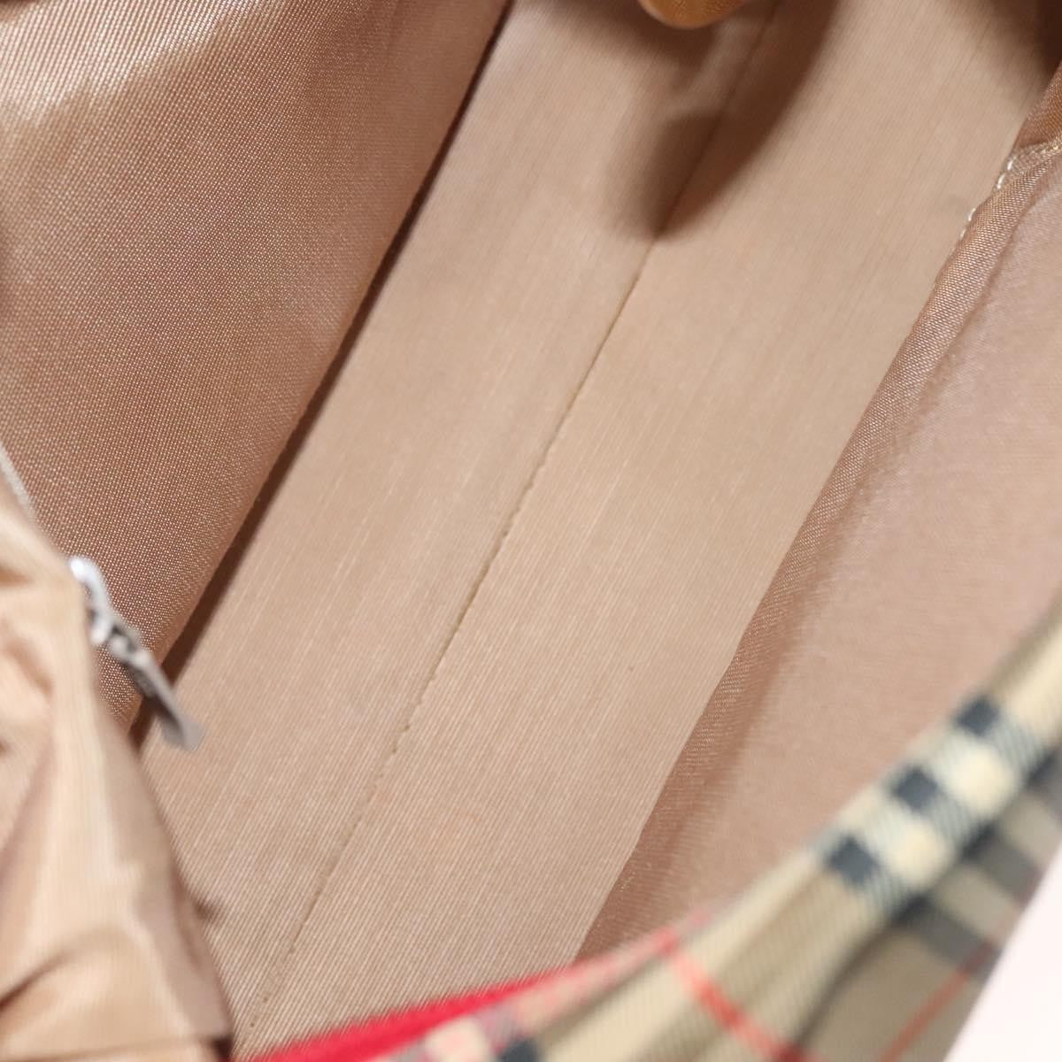 Burberry Nova Check Handbag Nova Check Canvas and leather, BEIGE, CANVAS, Handbag