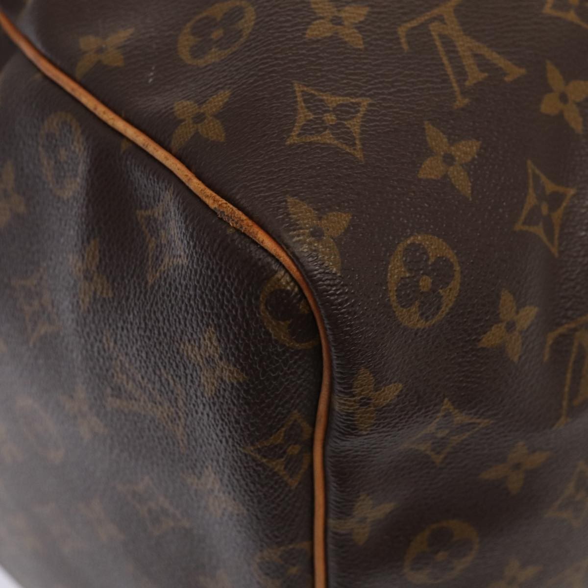 Louis Vuitton Keepall Bag Monogram Canvas, BROWN, CANVAS, Travel bag