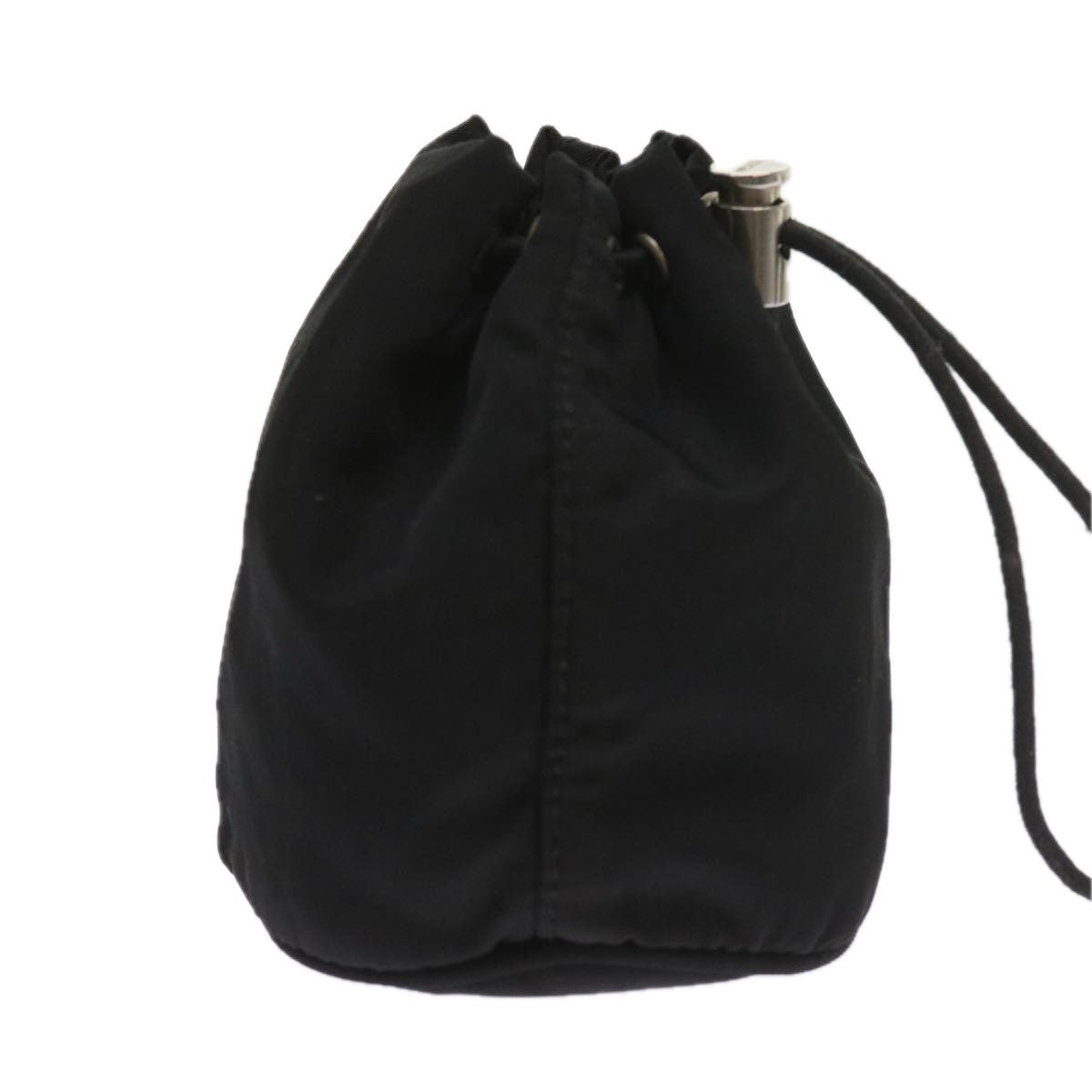 Prada Drawstring Crossbody Pouch Tessuto, BLACK, NYLON, Clutche & pouche