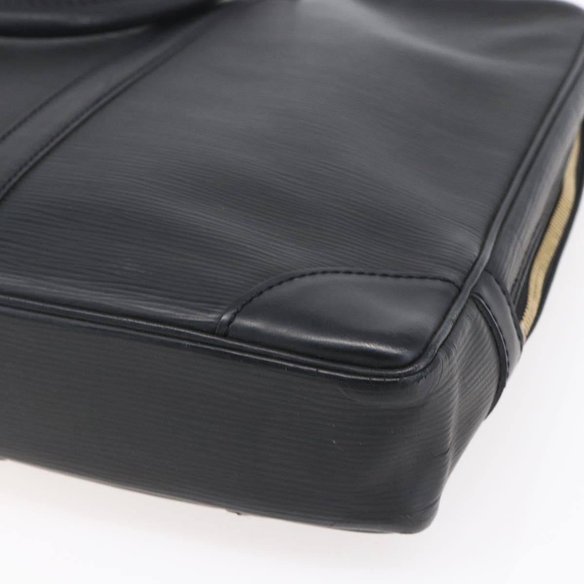 Louis Vuitton Porte Documents Voyage Epi Leather, BLACK, LEATHER, Briefcase