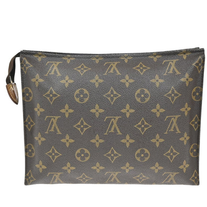 Louis Vuitton Toiletry Pouch Monogram Canvas, BROWN, CANVAS, Clutche & pouche