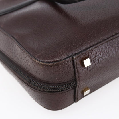 Christian Dior Vintage CD Handbag Leather, BROWN, LEATHER, Handbag