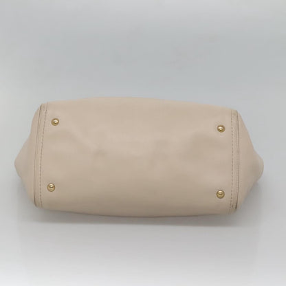 Salvatore Ferragamo Gancini Tote Leather, BEIGE, LEATHER, Tote bag