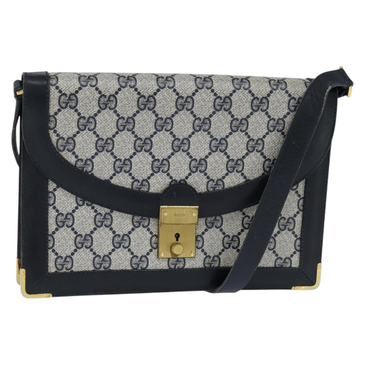 Gucci GG Supreme Messenger Bag GG canvas, NAVY, PVC, Shoulder bag