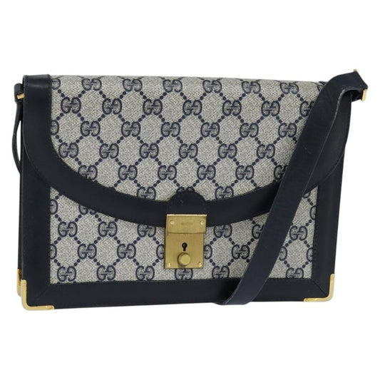 Gucci GG Supreme Messenger Bag GG canvas, NAVY, PVC, Shoulder bag