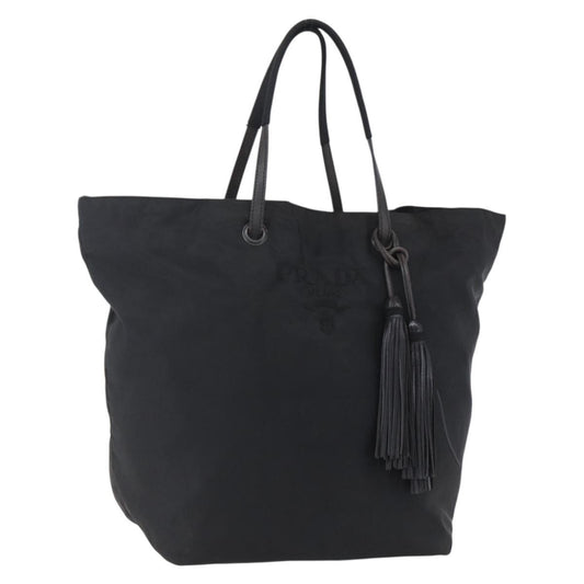 Prada Vintage Tote Nylon, BLACK, NYLON, Tote bag