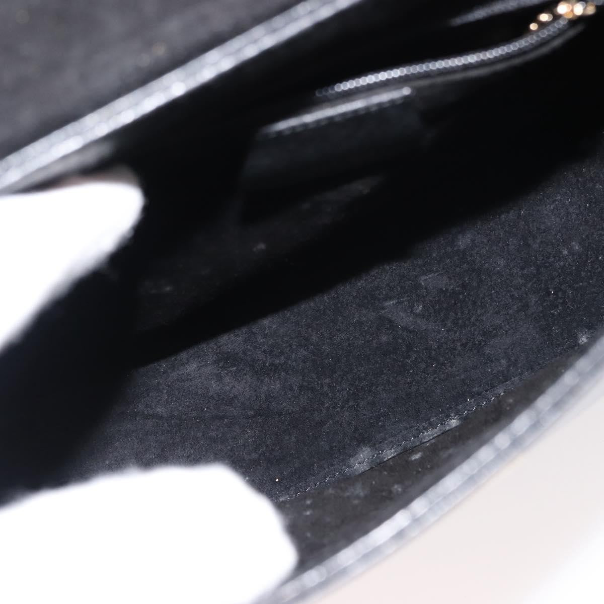 Gucci Vintage Bamboo Handle Bag Leather, BLACK, LEATHER, Handbag