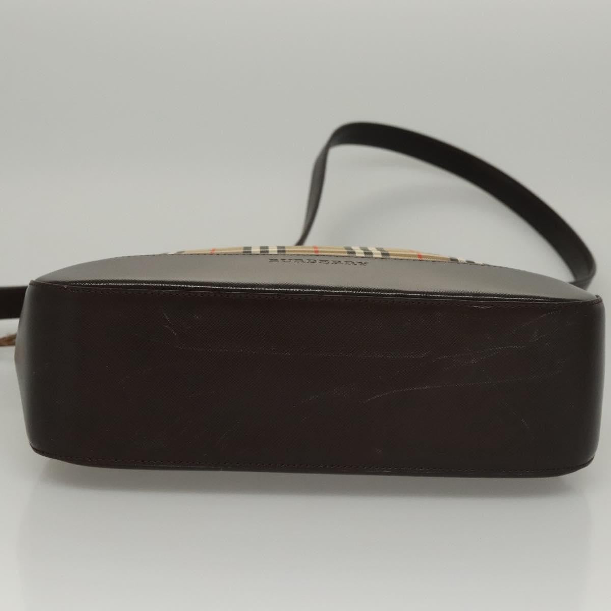 Burberry Shoulder Bag Nova Check Canvas, BEIGE, CANVAS, Shoulder bag