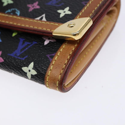 Louis Vuitton Porte-Monnaie Plat Coin Purse Monogram Multicolor, MULTICOLOUR, CANVAS, Wallets