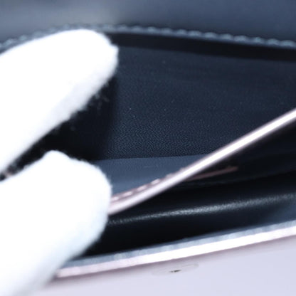 Christian Dior Lady Dior Croisiere Chain Wallet Micro Cannage Metallic Calfskin, PINK, LEATHER, Shoulder bag