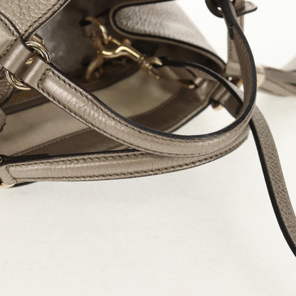 Gucci Soho Convertible Hobo Leather, GOLD, LEATHER, Handbag