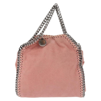 Stella McCartney Falabella Fold Over Crossbody Bag Suede, PINK, SUEDE, Crossbody bag