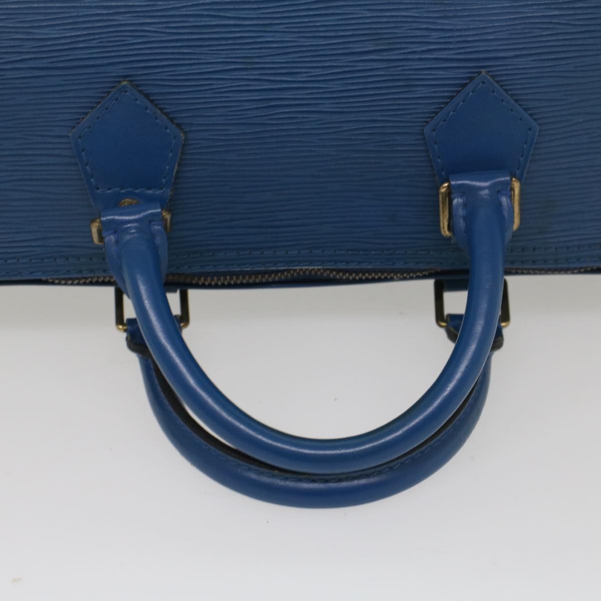 Louis Vuitton Speedy Handbag Epi Leather, BLUE, LEATHER, Handbag
