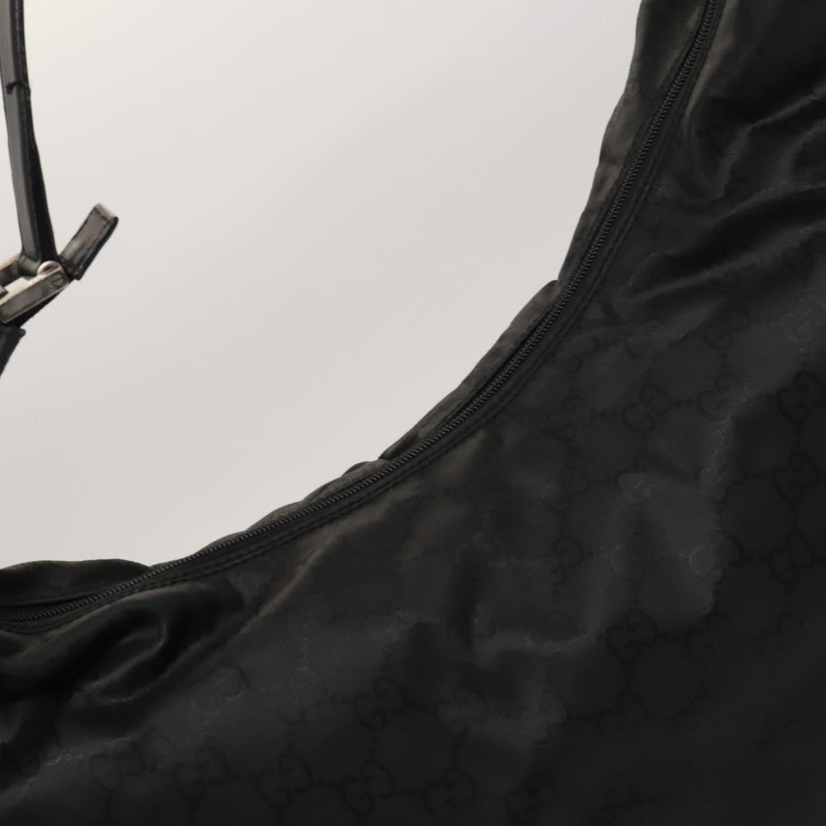 Gucci Zip Hobo Nylon, BLACK, NYLON, Shoulder bag