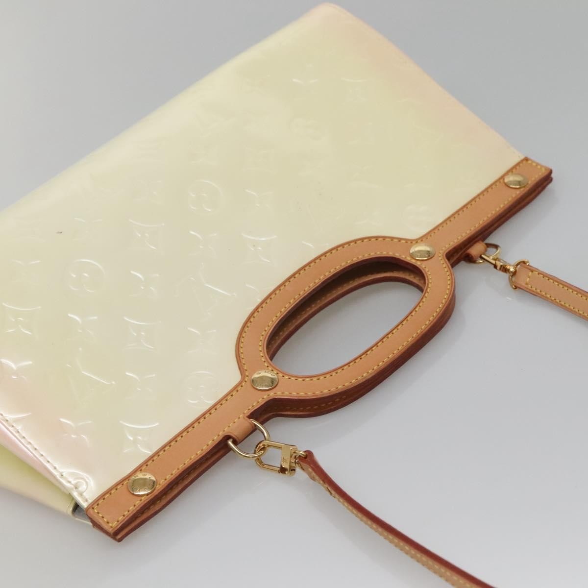 Louis Vuitton Roxbury Drive Handbag Monogram Vernis, BEIGE, PATENT_LEATHER, Handbag