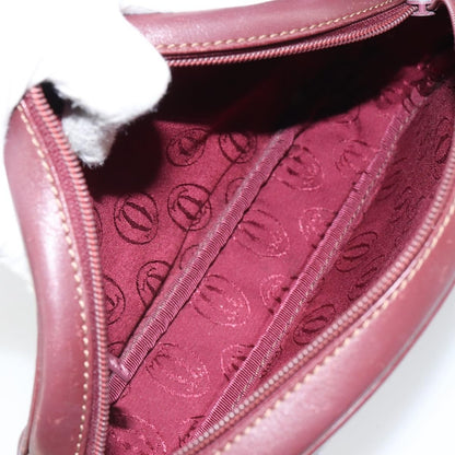 cartier Must de Cartier Shoulder Bag Leather, BURGUNDY, LEATHER, Shoulder bag