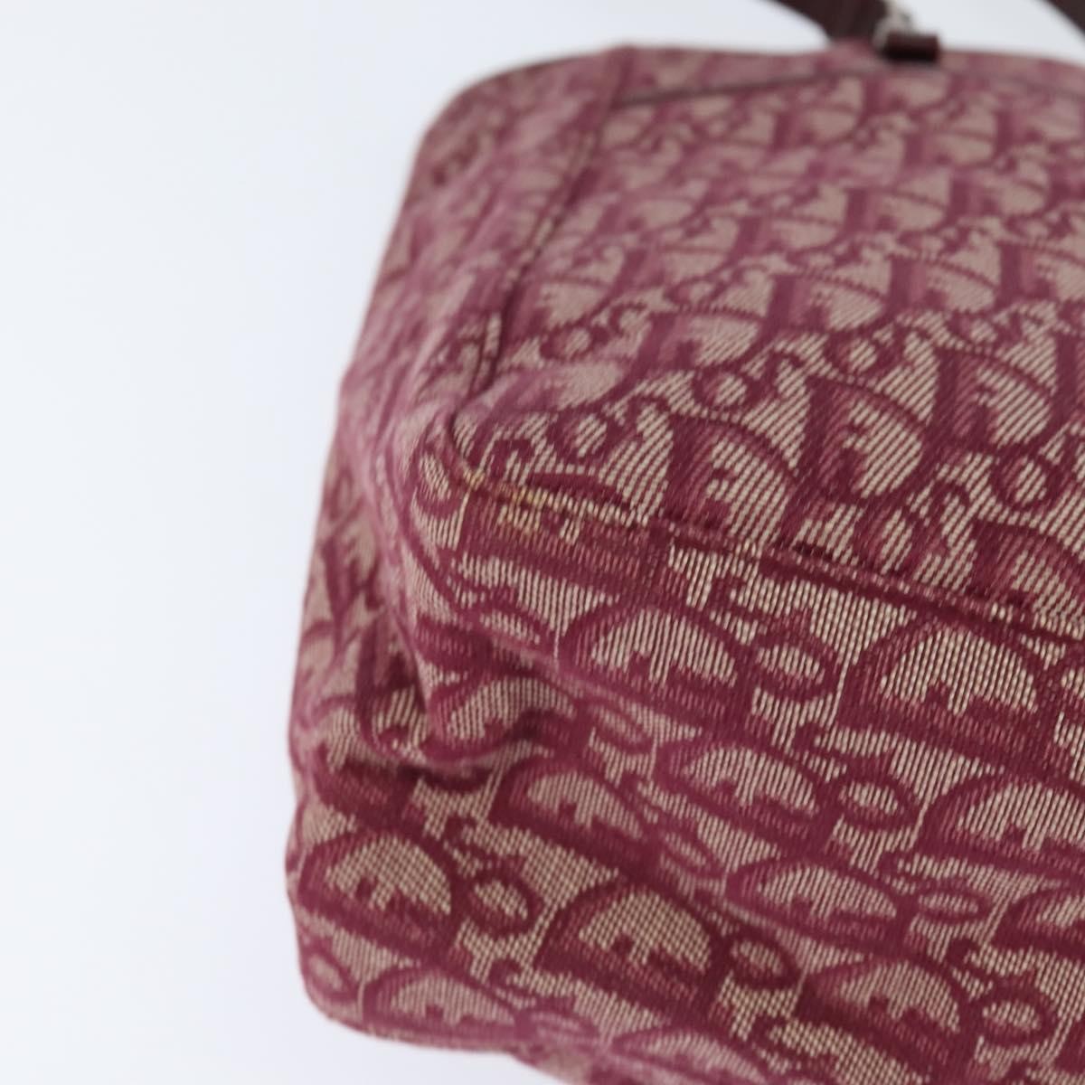 Christian Dior Trotteur Tote Bag Canvas, RED, CANVAS, Tote bag