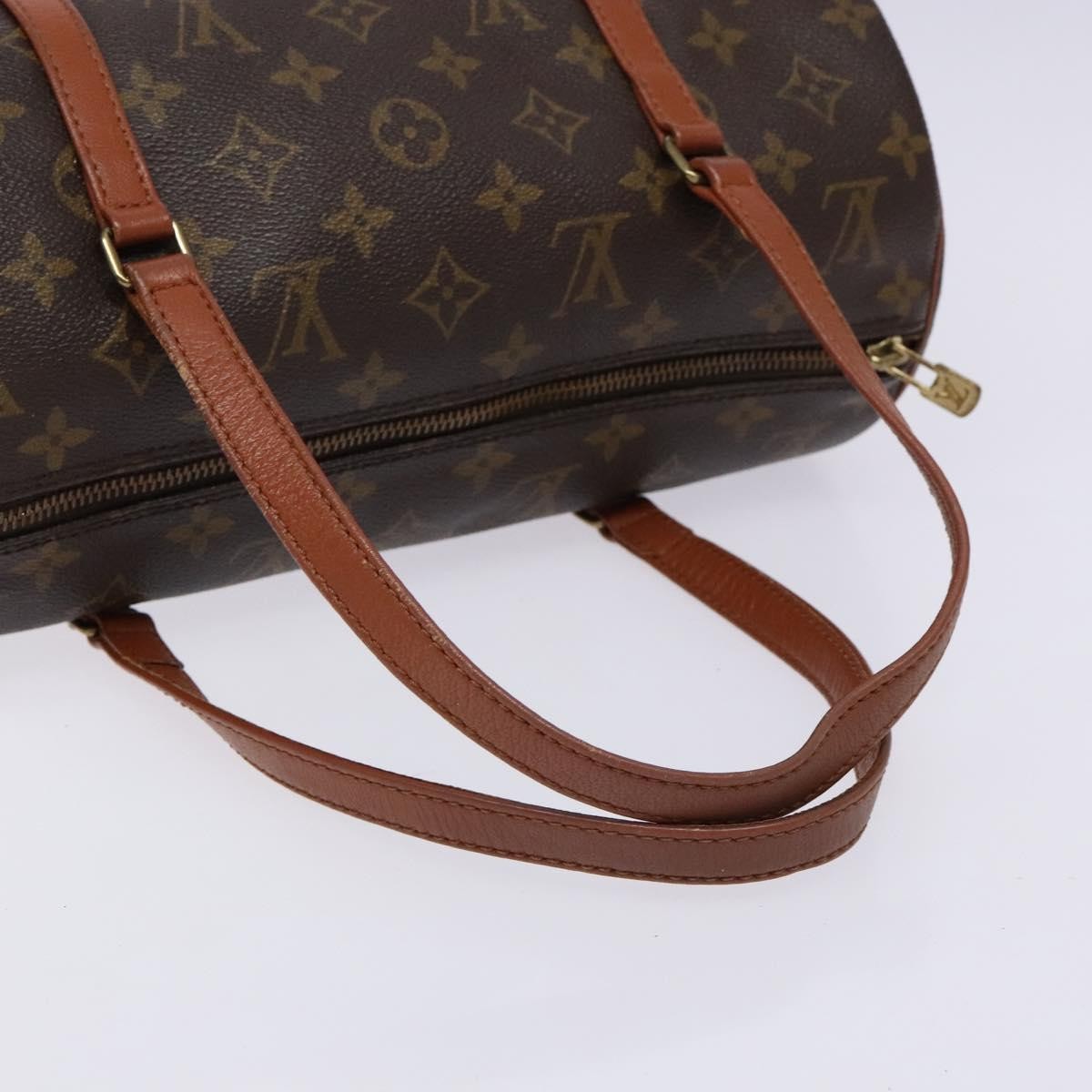 Louis Vuitton Papillon Handbag Monogram Canvas, BROWN, CANVAS, Handbag