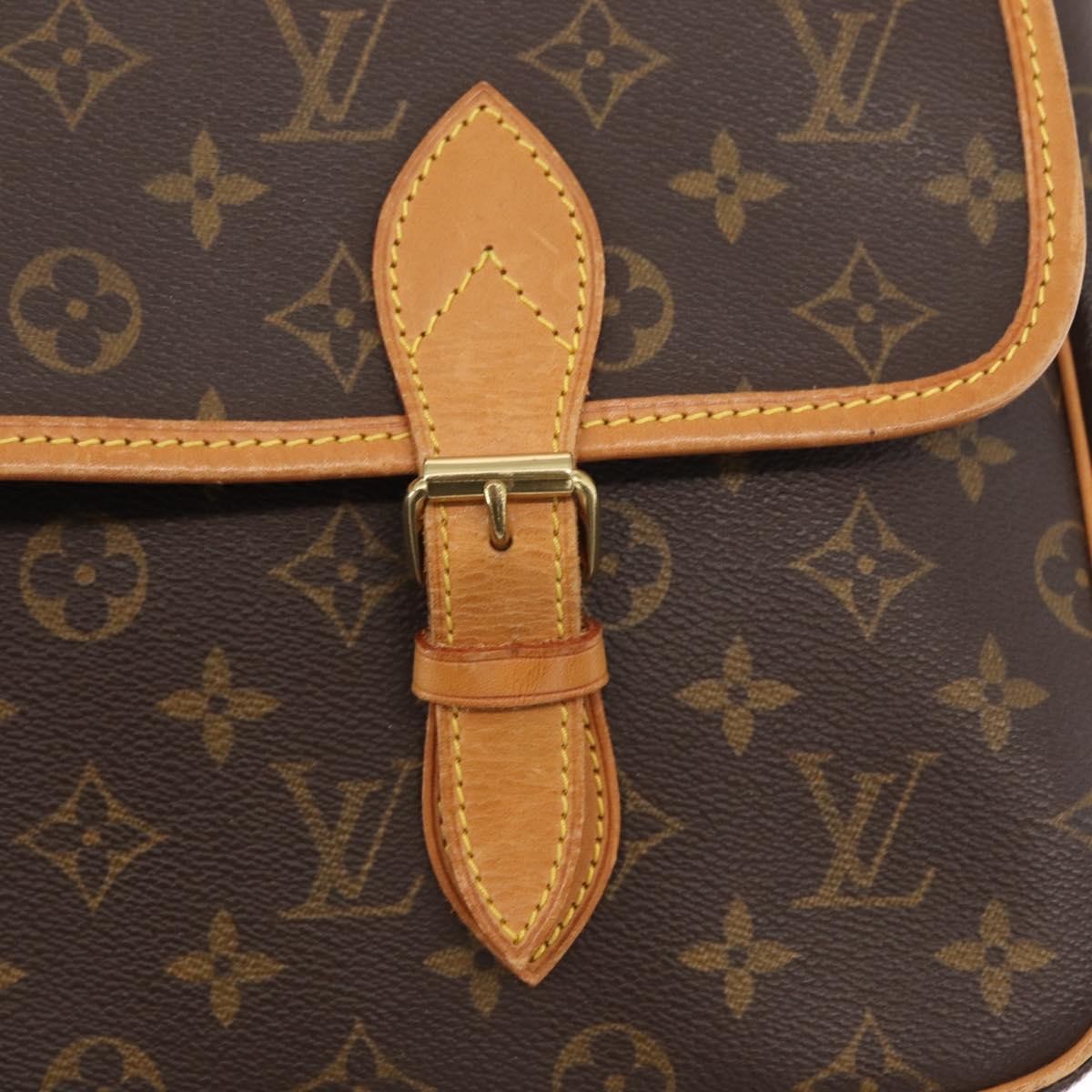 Louis Vuitton Sac Gibeciere Messenger Bag Monogram Canvas, BROWN, CANVAS, Shoulder bag