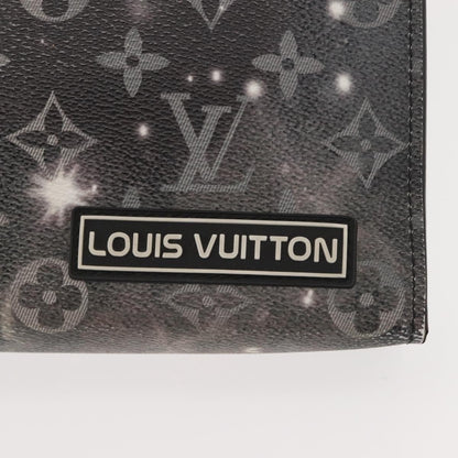 Louis Vuitton Pochette Voyage Monogram Eclipse Canvas, GRAY, CANVAS, Clutche & pouche