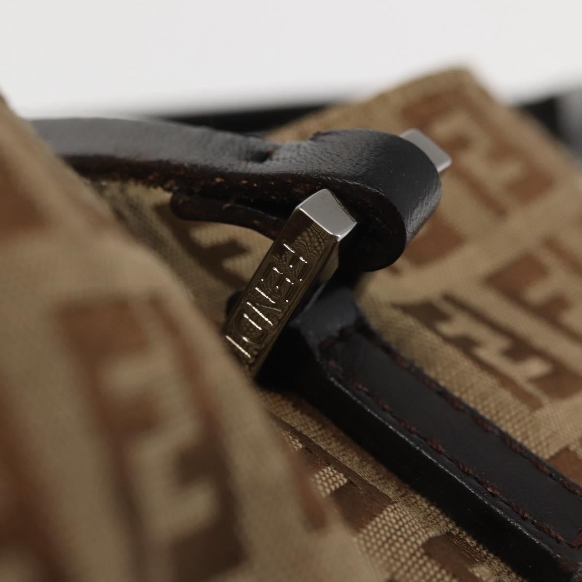 Fendi Vintage Tote Zucca Canvas, BEIGE, CANVAS, Tote bag