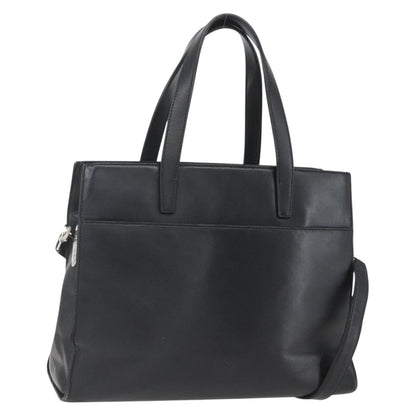 Loewe Vintage Anagram Tote Leather, BLACK, LEATHER, Tote bag